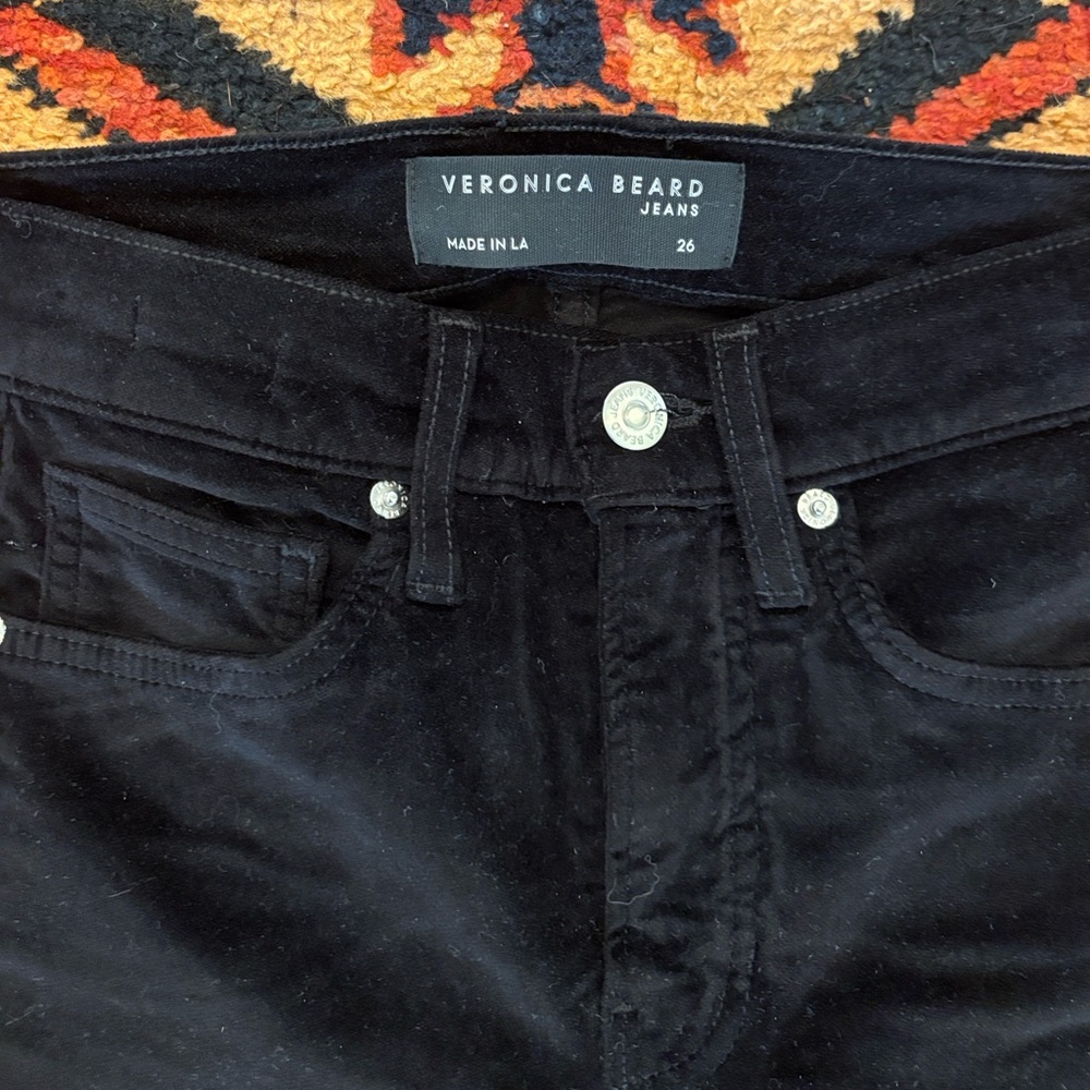 Veronica Beard Velvet Flared Pants - Picture 11 of 12